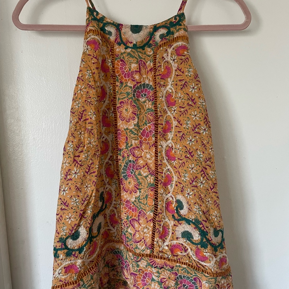 Patterned Yellow Tunic Top - Picture 4 of 4